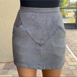 Grey Suede Skirt (from LF)